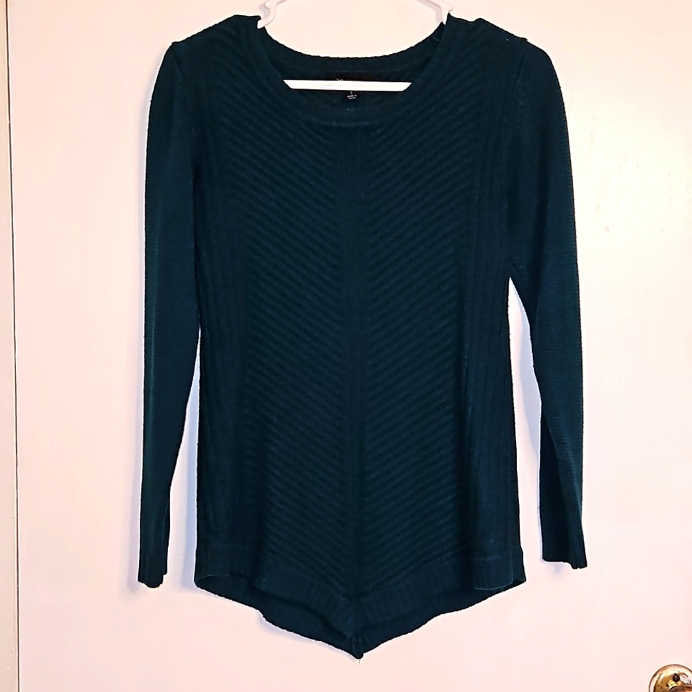 Ab studio teal sweater women's small